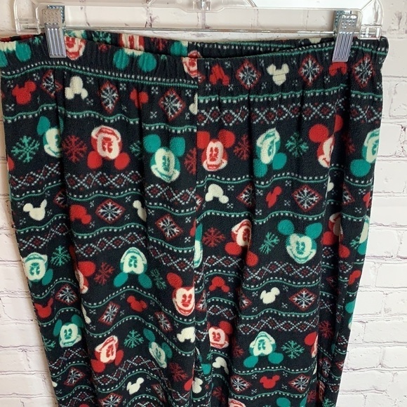 Fleece Mickey Holiday Jogger Style Pants - Picture 3 of 11